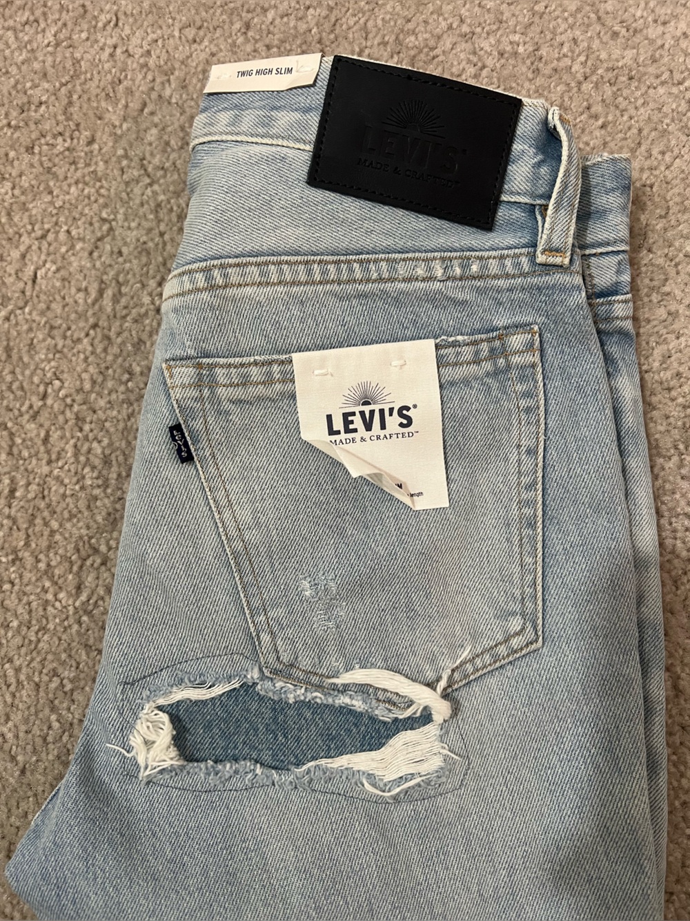 NWT Levi’s Made & Crafted Twig High Rise Denim Size 26